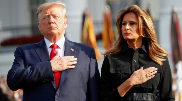 Дональд Трамп з дружиною Меланією