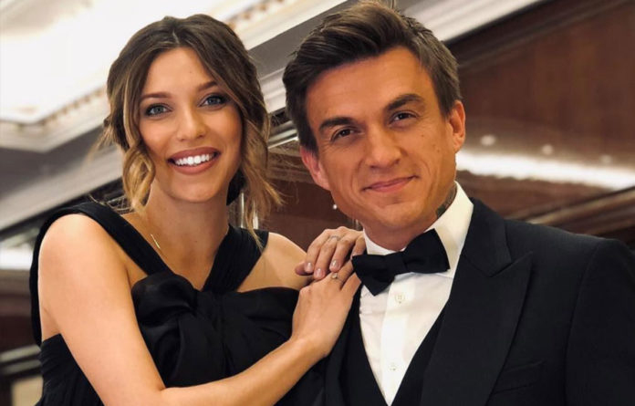 Регіна Тодоренко зі своїм чоловіком Владом Топаловим