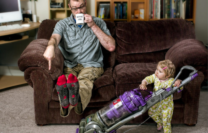 Коли діти залишились з татом