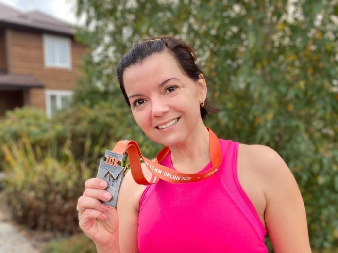 Телеведуча готується до напівмарафону