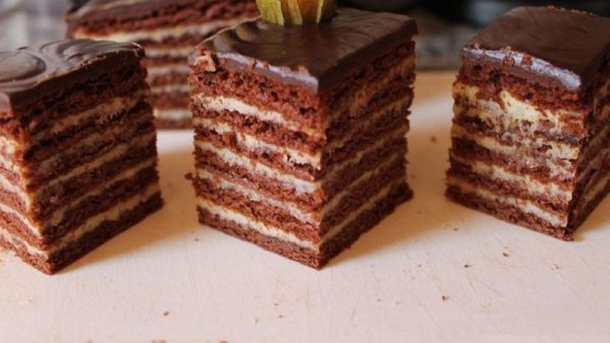 Торт Спартак шоколадно-медовый