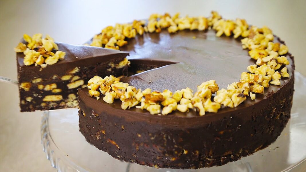 Шоколадний торт без випічки рецепт