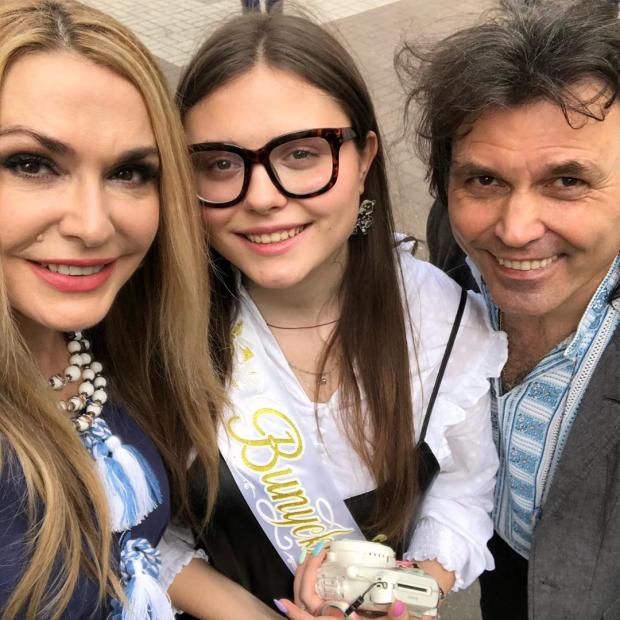 Віталій Борисюк з дружиною Ольгою Сумською та донькою Анною