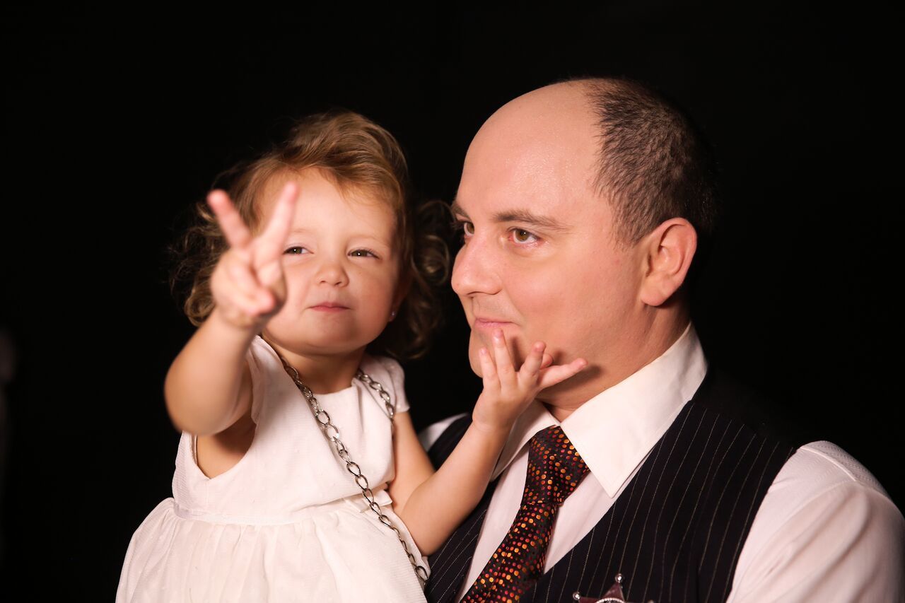 Юрій Ткач з донькою 