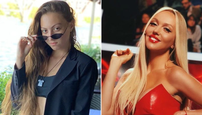 Оля Полякова та її старша донька Оля Полякова та її старша донька