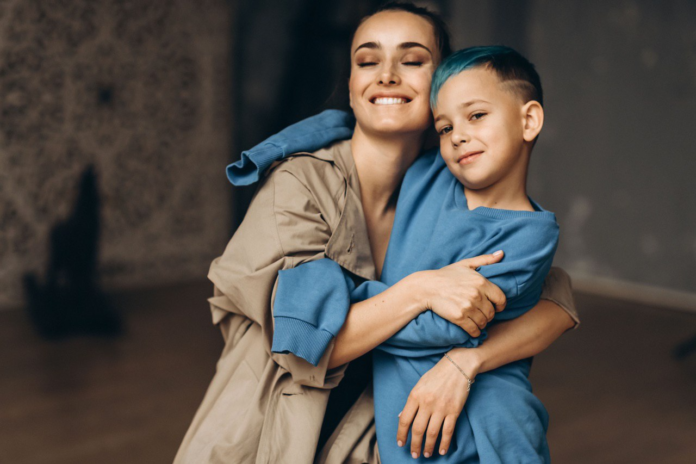 Ксенія Мішина з сином Платоном