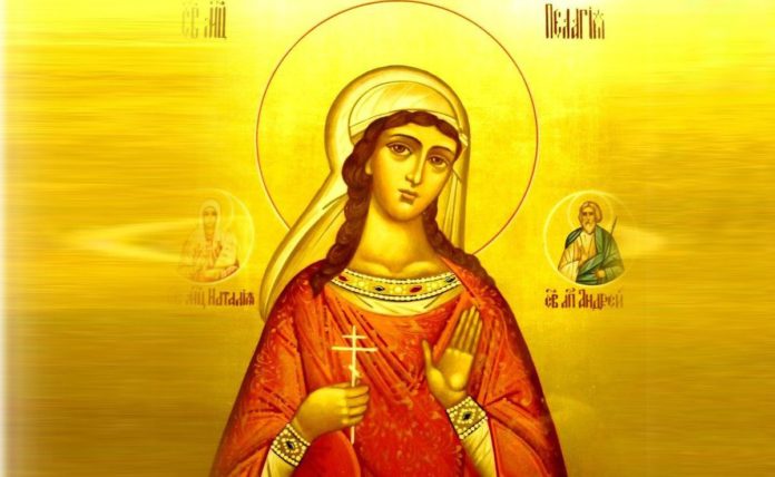 Ікона святої мучениці Пелагії Ікона святої мучениці Пелагії