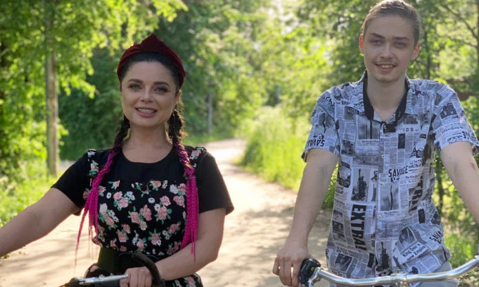 Наташа Корольова з сином Архипом