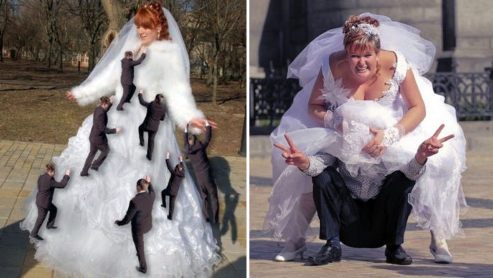 Дивні весільні фото, які не варто було виставляти в мережу