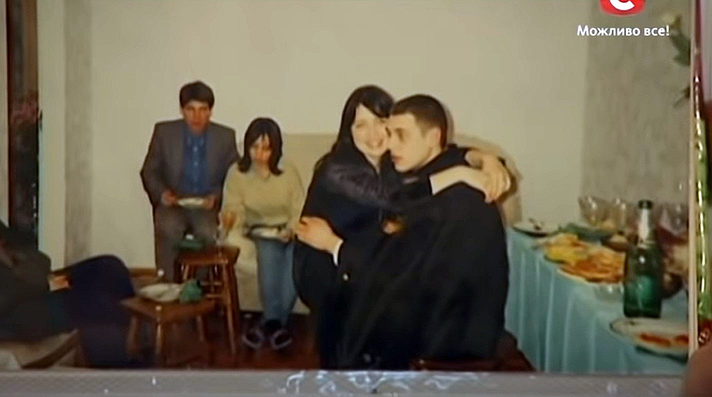 Євген Огір зі своїм першим коханням Оксаною