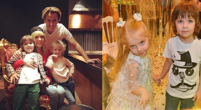 Алла Пугачова та Максим Галкін з дітьми