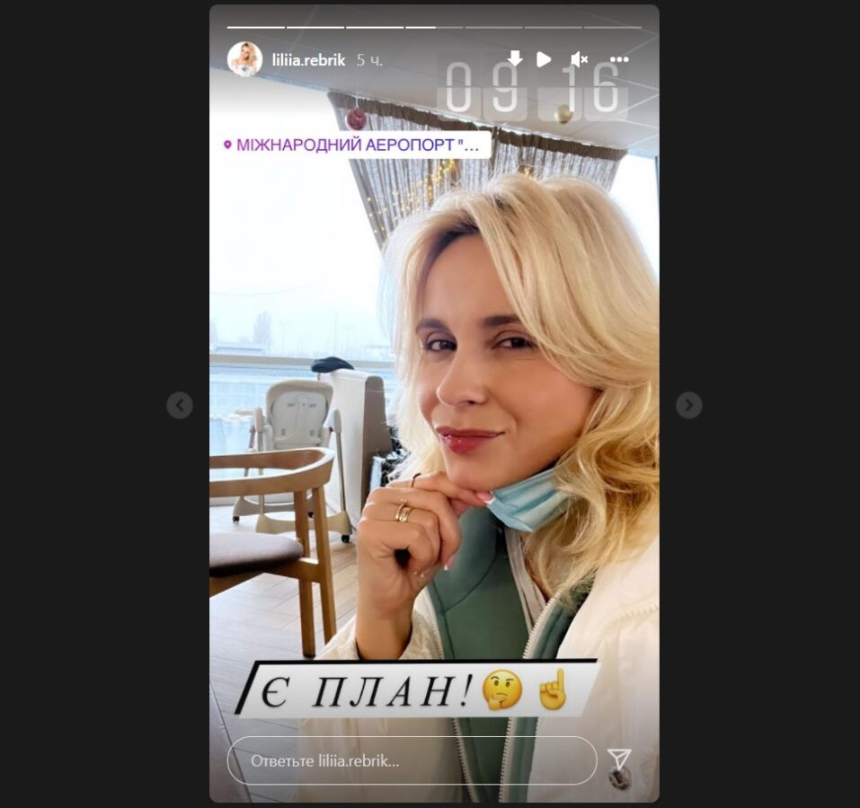 Лілія Ребрик вийшла на зв'язок з аеропорту перед тим, як покинути Україну