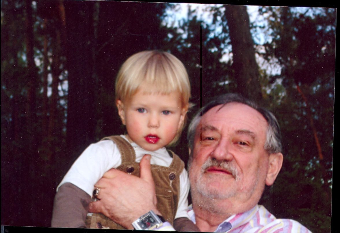 Богдан Ступка з онуком Дмитром