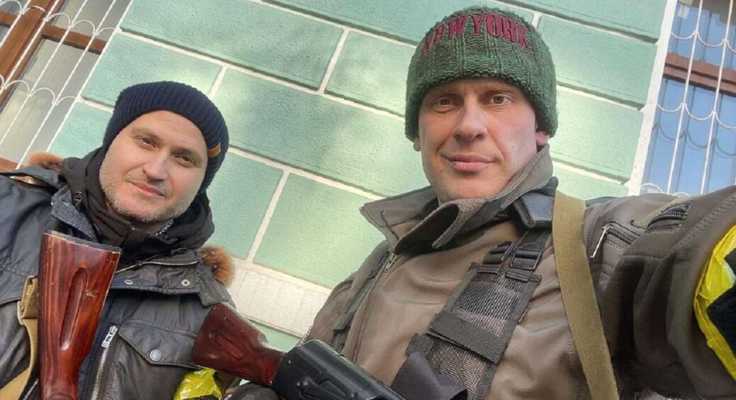 “Бородянки нема”: актор Олексій Тритенко показав фото зі звільнених міст на Київщині, які захищав власноруч у ТрО 