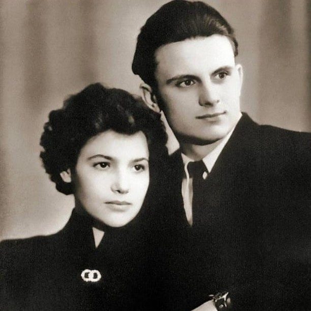 Леонід Кравчук у молодості з дружиною