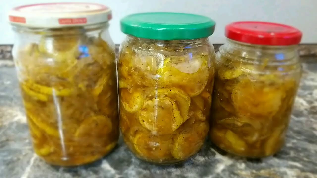 Рецепт консервованих кабачків зі смаком шашлику