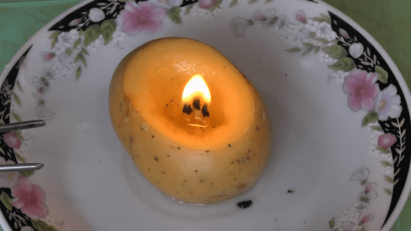 Свічка з картоплі у домашніх умовах 