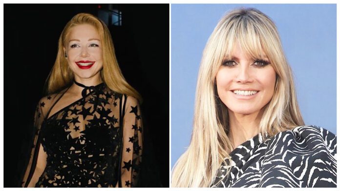 Тіна Кароль та Гайді Клум обрали однакові сукні