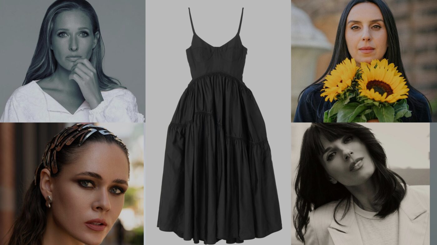 Як українські модниці носять чорні сукні