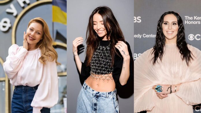 Тіна Кароль, Надя Дорофєєва, Брежнєва та інші зірки, які носять широкі модні джинси