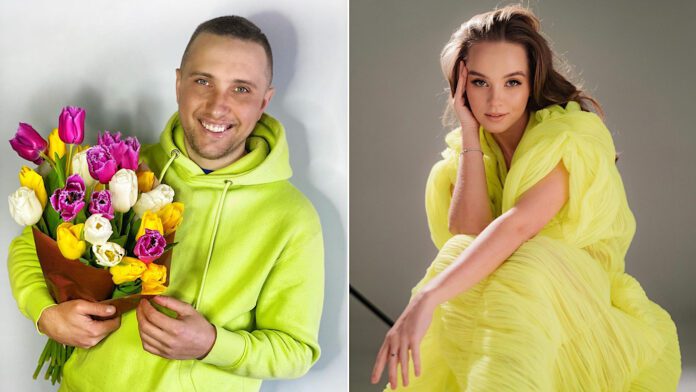 Пава дарує квіти Ляшук