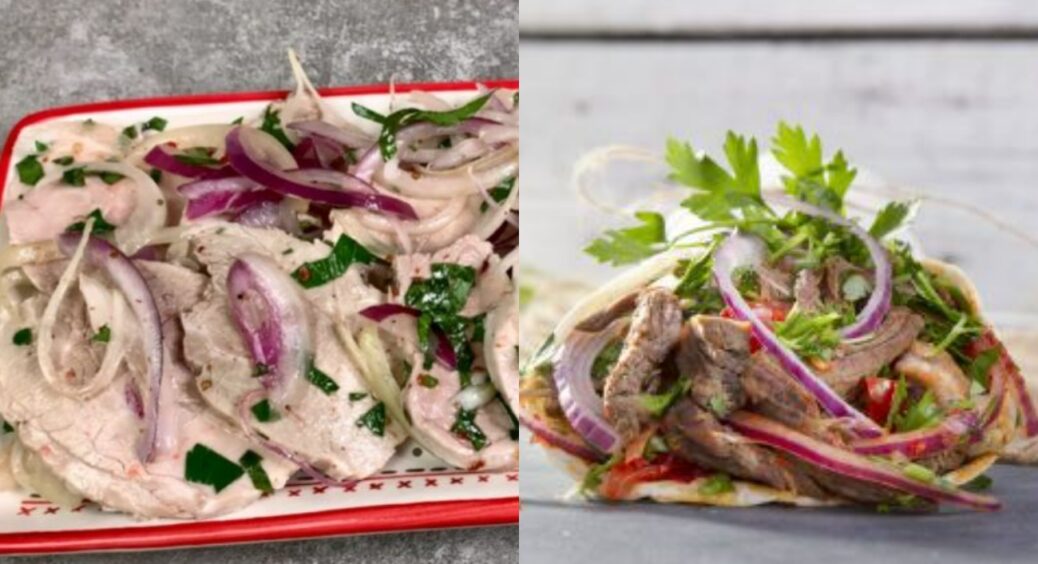 Ситна м’ясна закуска з маринованою цибулею буде зіркою вашого столу: швидкий рецепт з двох інгредієнтів 