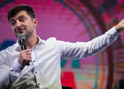 Зеленський на сце 