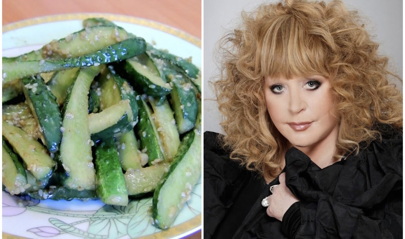 Алла Пугачова поділилася рецептом закуски з огірків