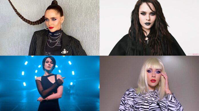 З якими зачісками з'являлась на публіці співачка Юлія Саніна