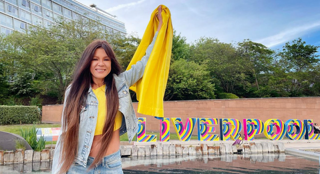 Руслана слідом за Антоном Птушкіним, Олексієм Дурнєвим та Володимиром Дантесом відвідала Донецьку область 