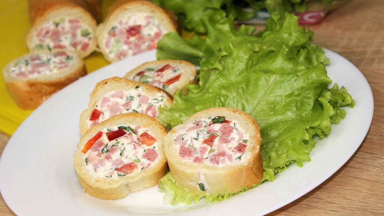 Рецепт фаршированого багету