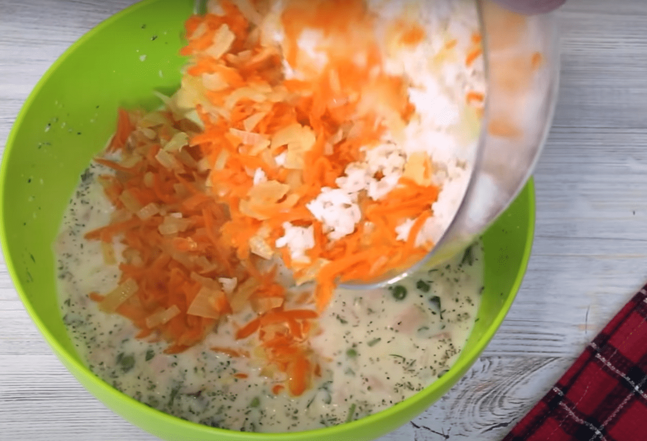 Рецепт приготування запіканки з рисом та куркою
