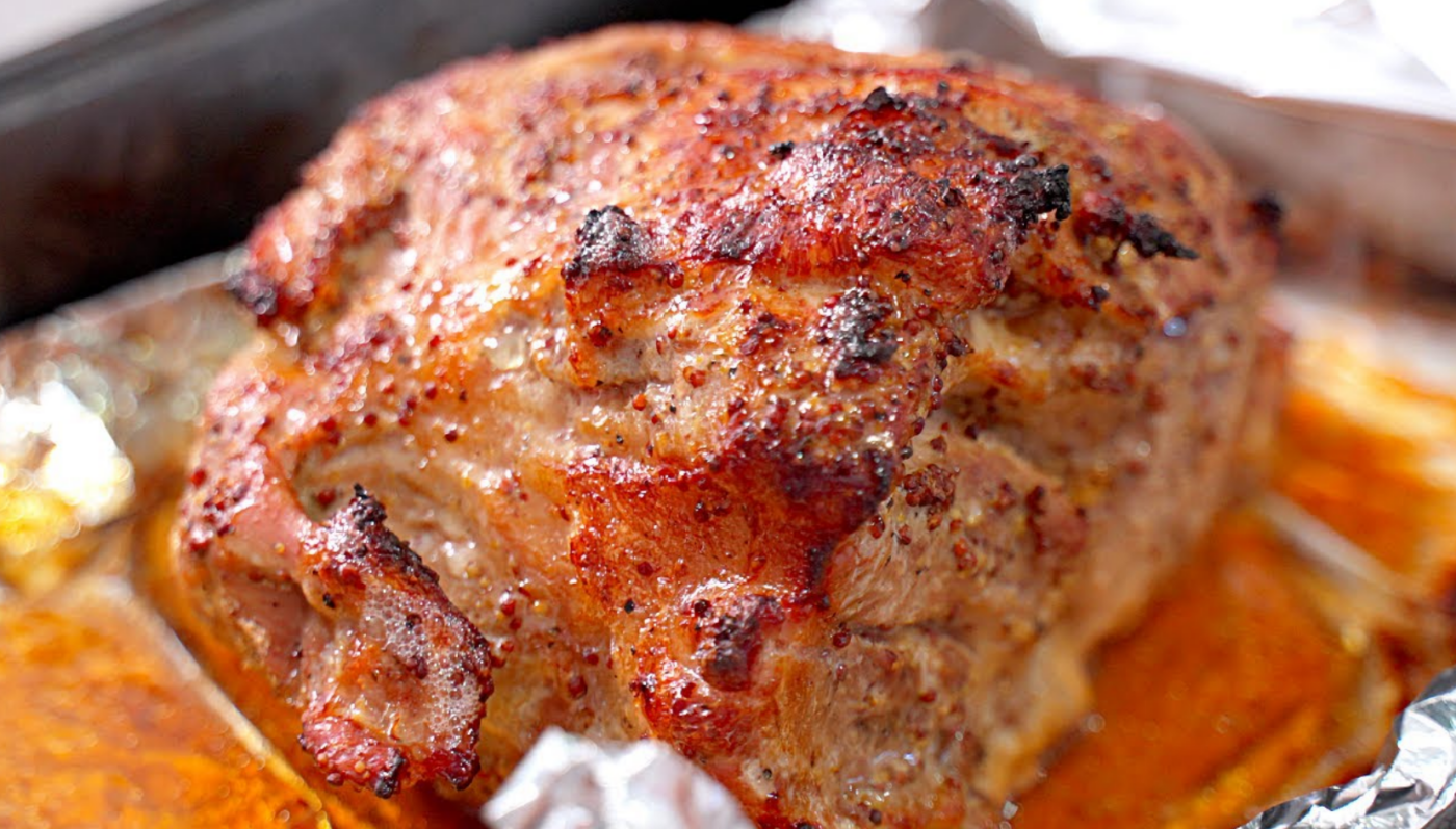 Рецепт приготування буженини з гірчицею у духовці