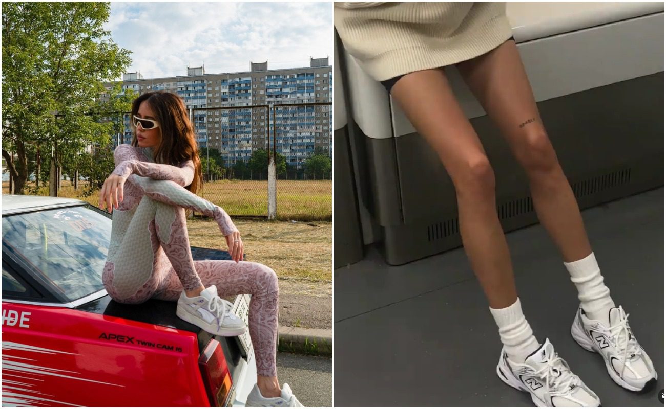 Надя Дорофєєва та Даша Кацуріна обирають одну й те ж взуття та одяг