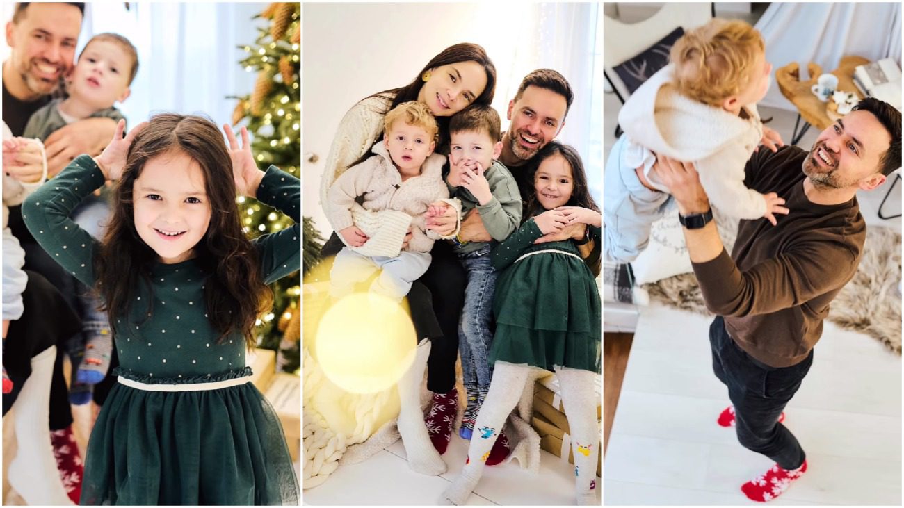 Мірошниченки розчулили кадрами різдвяної фотосесії з трьома дітьми 