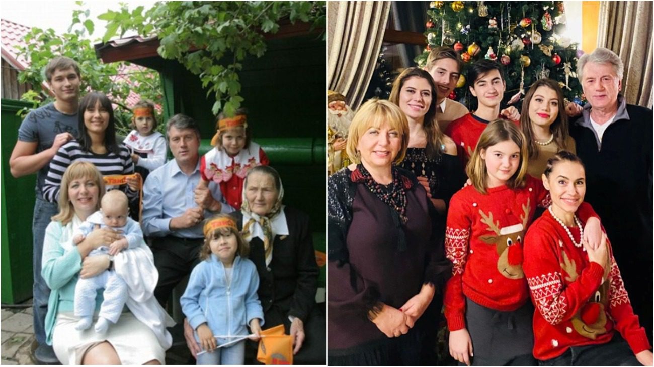 Віктор Ющенко зі своєю родиною