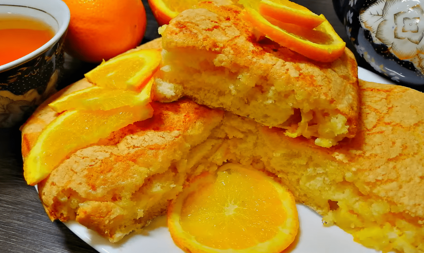 Рецепт приготування пишної шарлотки з апельсинами