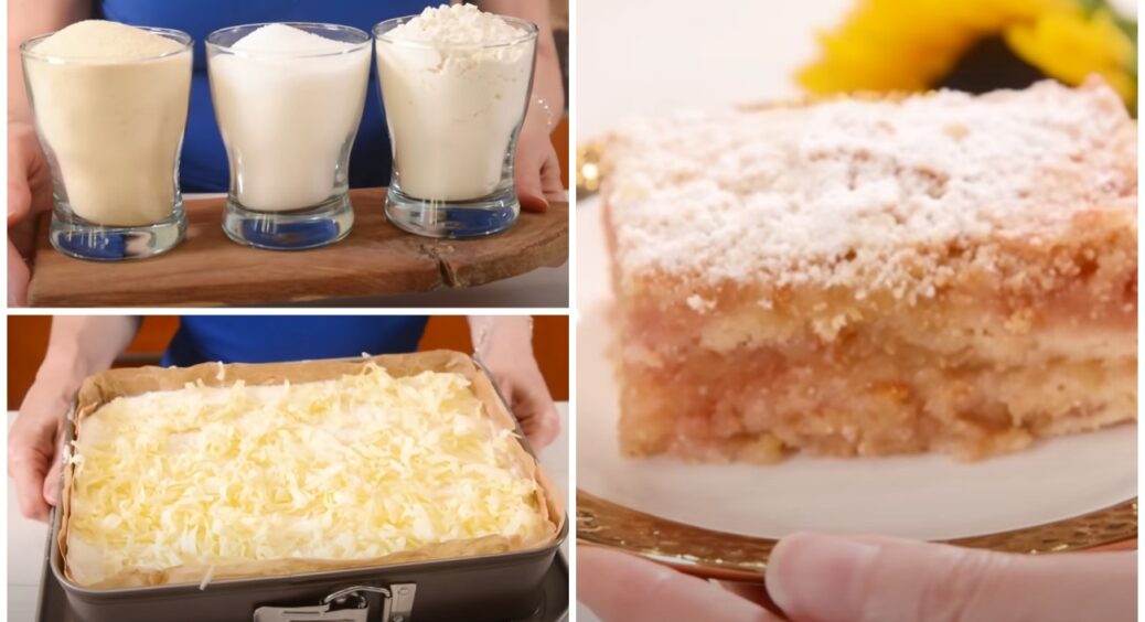 Замісили тісто і можна ставити чайник: найлінивіший рецепт яблучного пирога “3 склянки”. І вагів не треба 