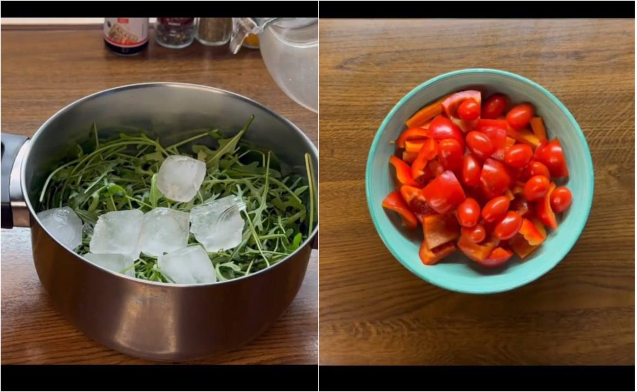 Простий рецепт теплого салату с овочами