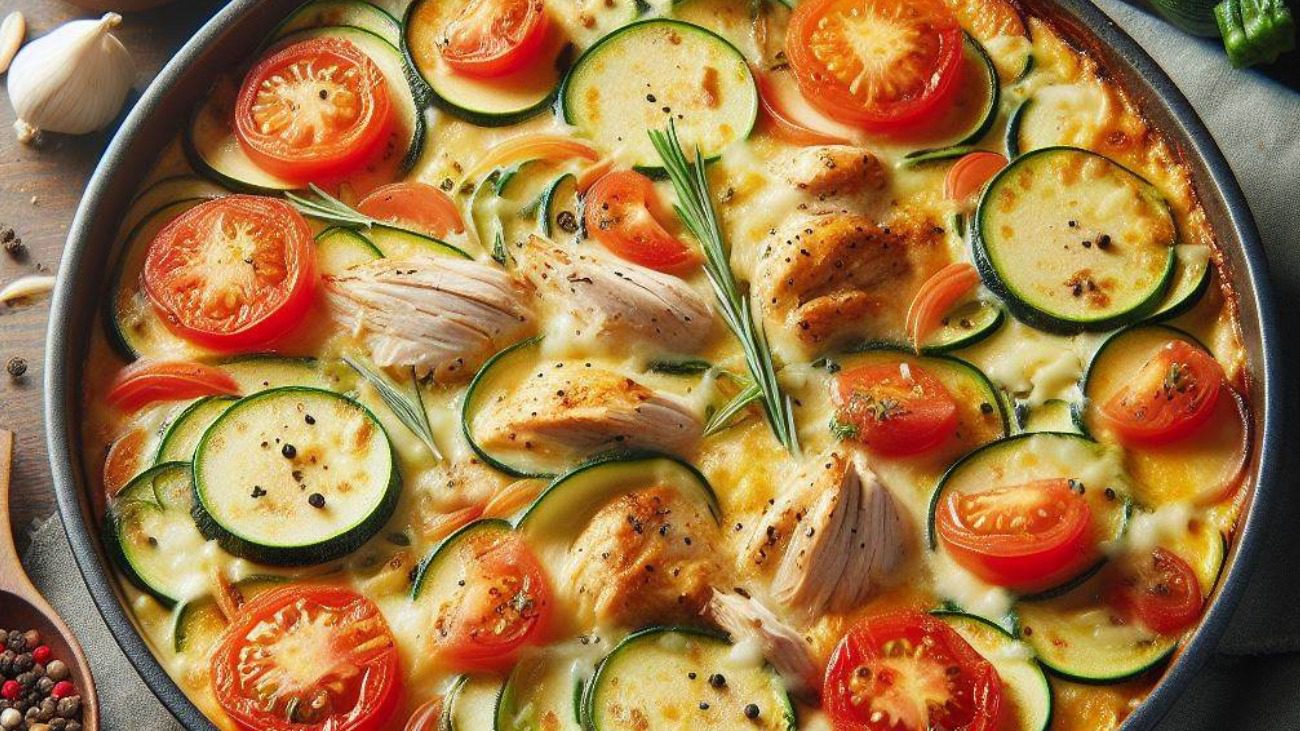 Рецепт ідеальної вечері: запіканка з овочами, куркою та сиром