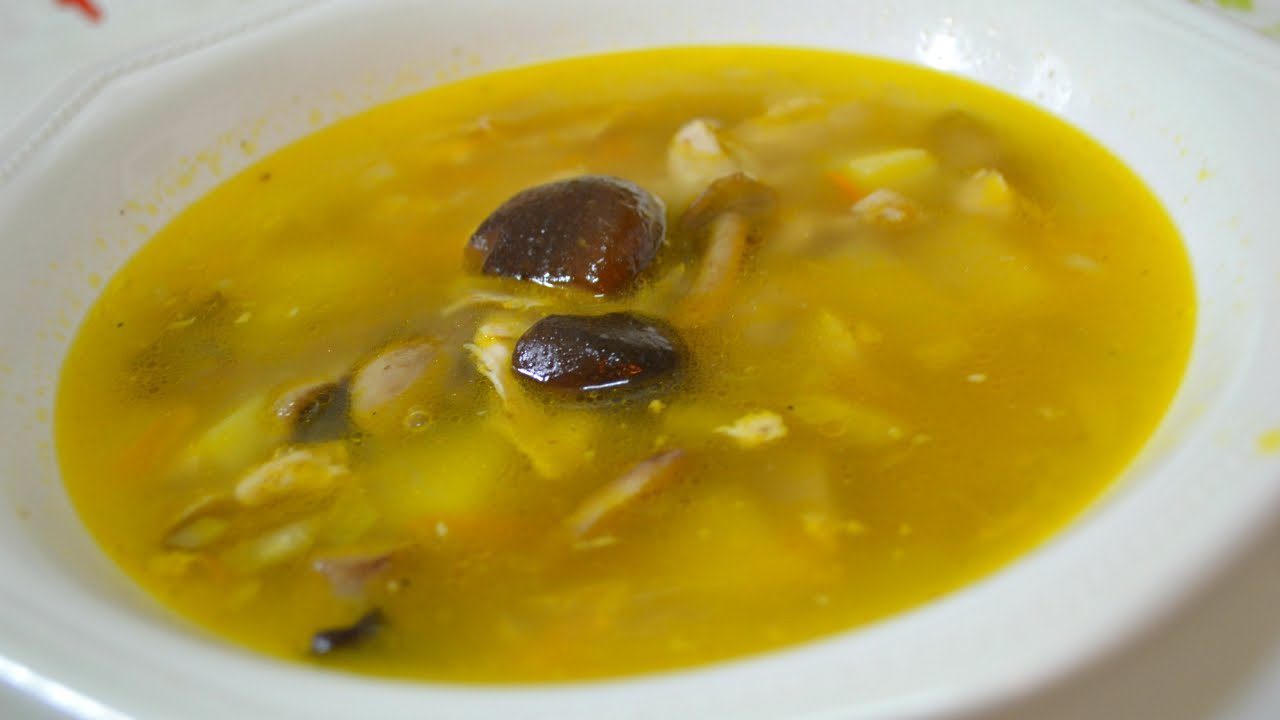 Рецепт смачного грибного супу