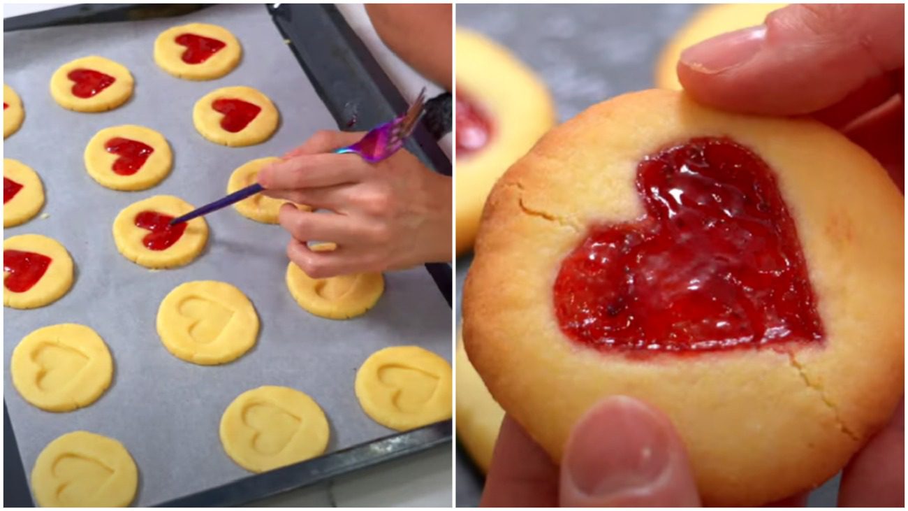 Печиво з джемом у вигляді сердечка: простий рецепт на День закоханих