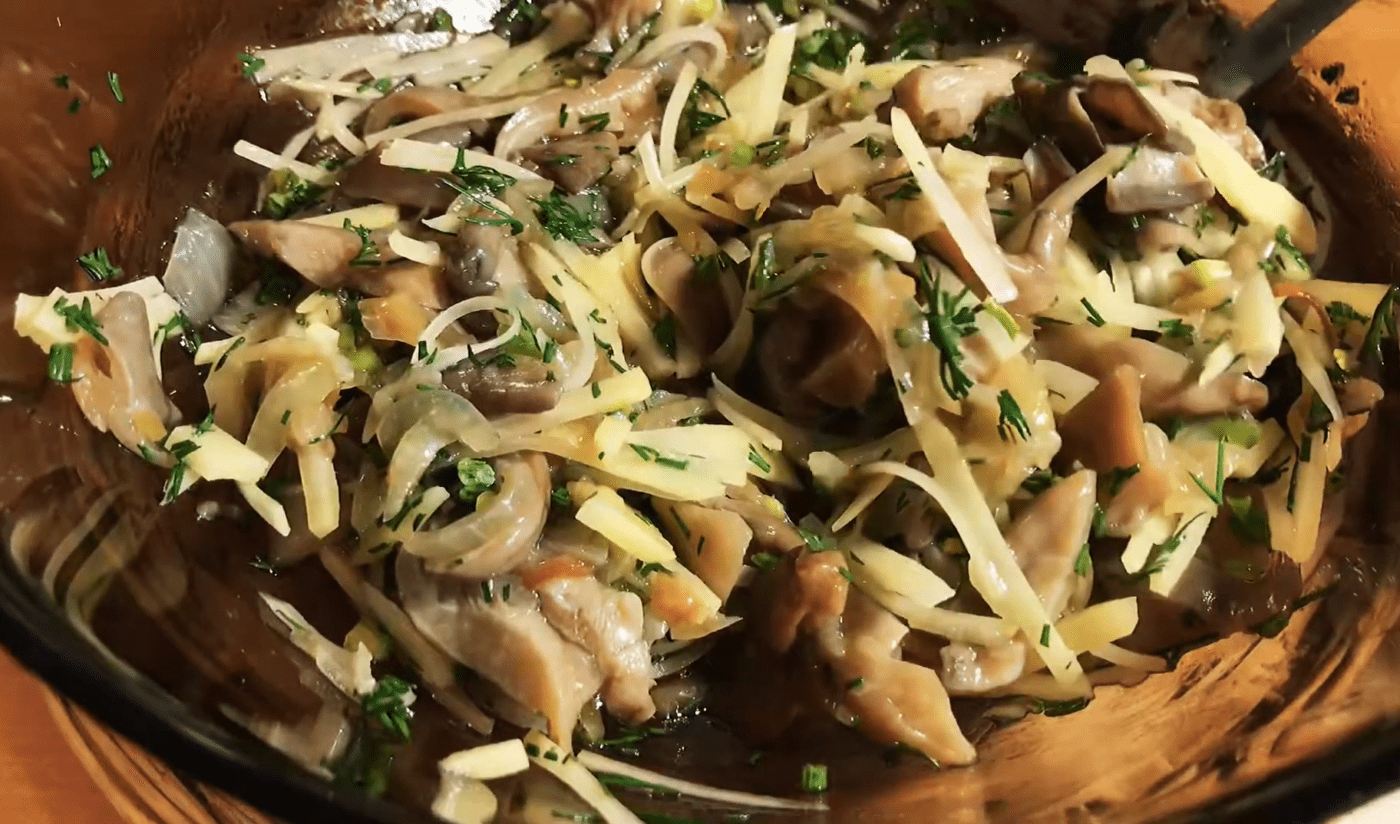 Простий рецепт приготування ароматної самси з грибами
