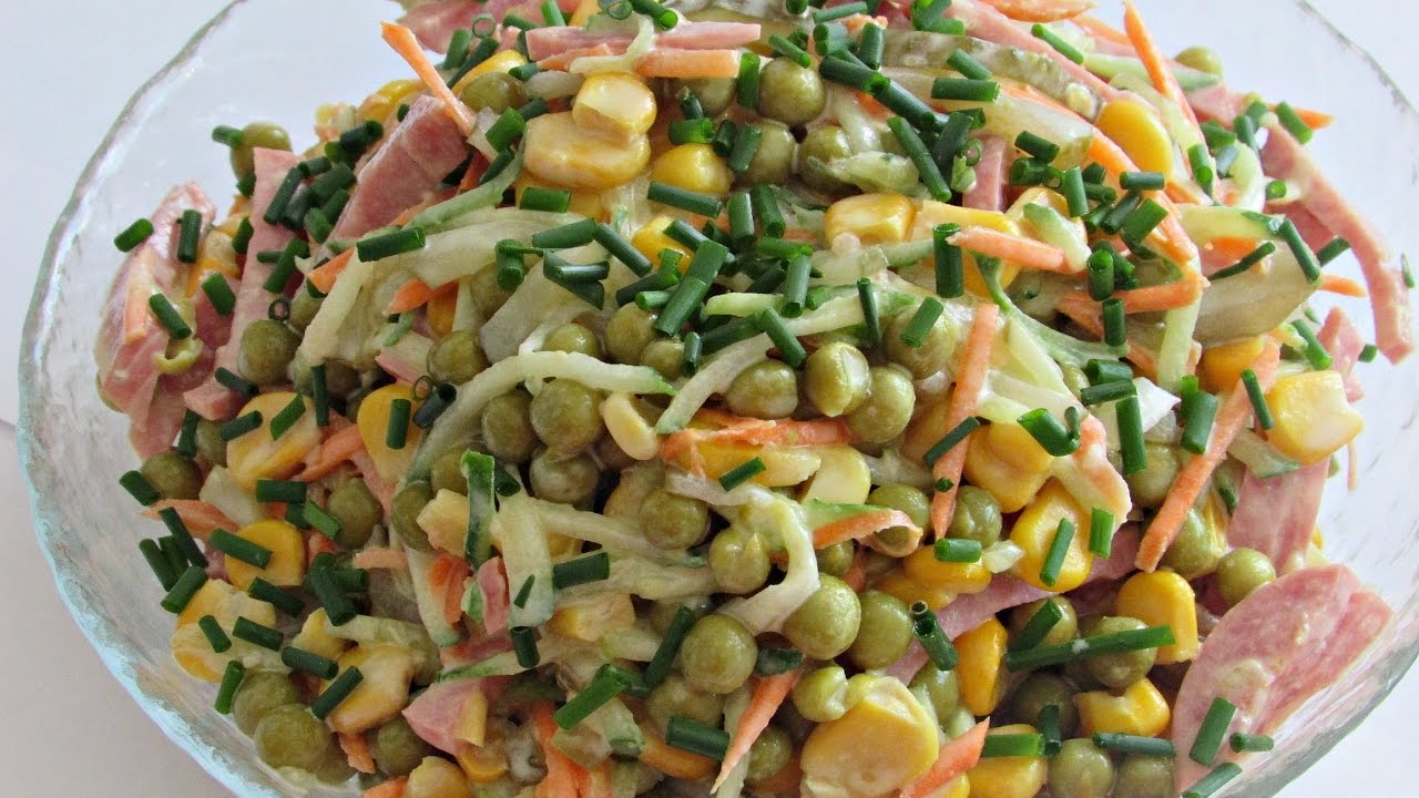 Рецепт приготування салату з кукурудзи 