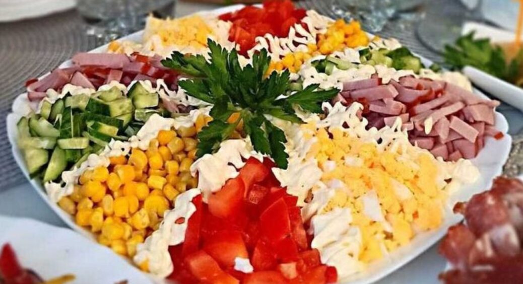 Салат “Калейдоскоп” по-новому. Так смачно, що і не хочеш зупинятися: ні в кого такого рецепта ще не було 