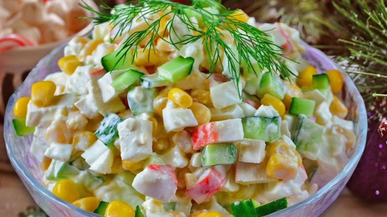 Рецепт крабового салату по-новому: швидше і смачніше