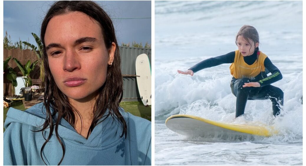 Дантес лишився вдома: Даша Кацуріна показала, як підкорює хвилі океану на дошці 