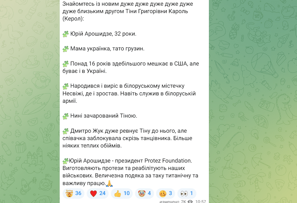 У Мережі розповіли про нового молодого коханого Тіни Кароль