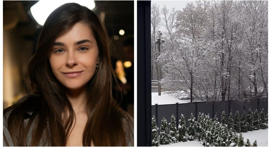 Засніжений вид з вікна котеджу: дружина Володимира Остапчука показала, як їх засипало снігом 