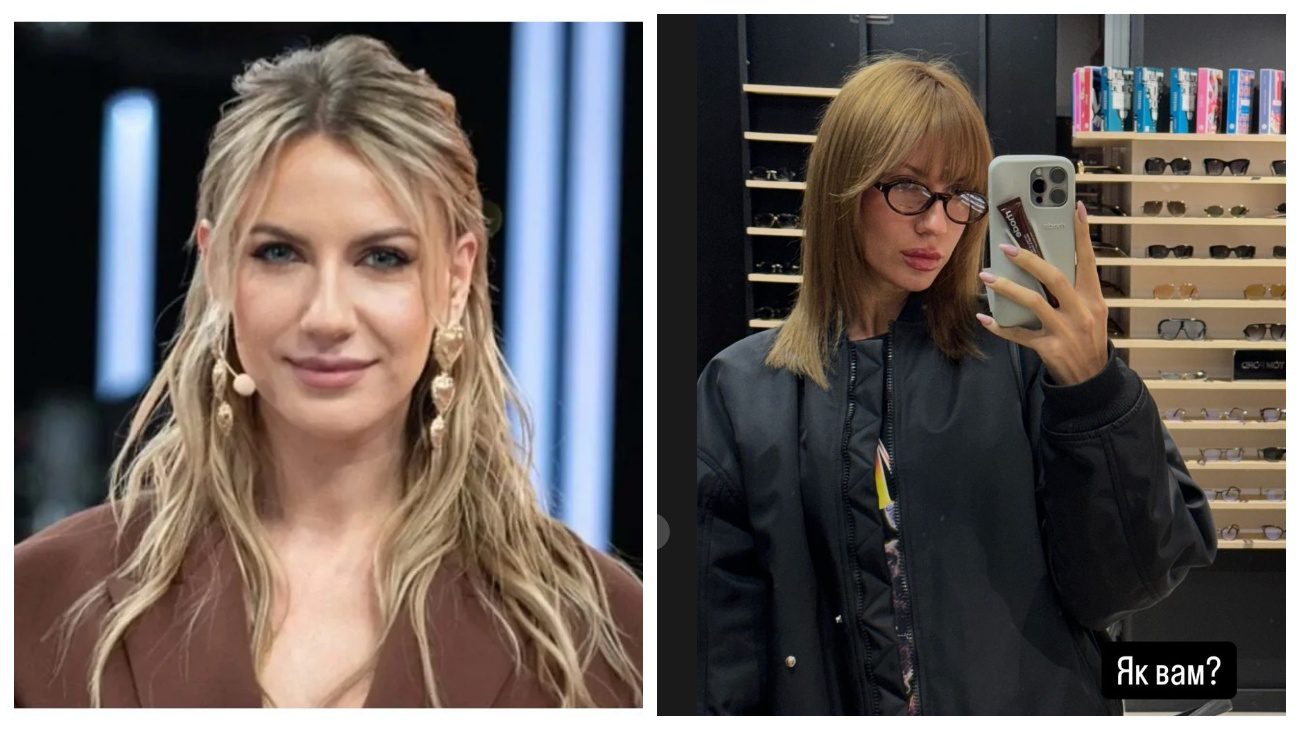 Леся Нікітюк показала, як обрізала волосся та зробила чубчик